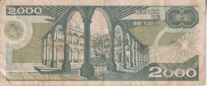 MEXICO 2000 Pesos  1987  P86 VF