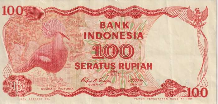 INDONESIA 100 RUPIAH 1984 P122 VF