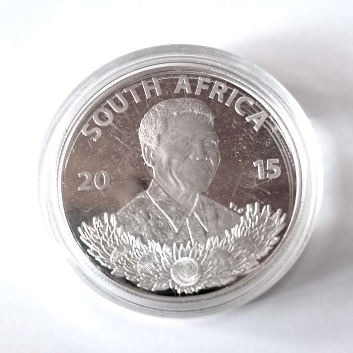 SA Silver R1 Proof 2015 - Mandela - Life of a Legend Series  coin plus 1994 BALLOT PAPER (GENUINE)