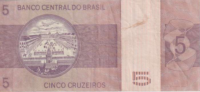 Brazil 5 Cruzeiros  1974 P192 VF