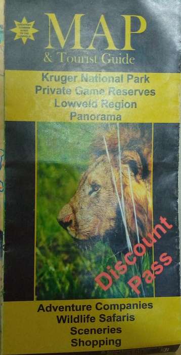 Map & Tourist guide Kruger national park private game reserves lowveld region Panarama