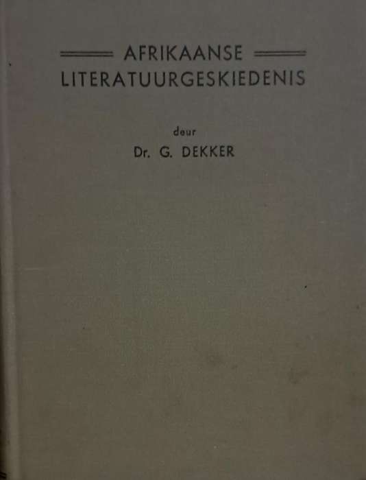 Afrikaanse literatuur geskiedenis