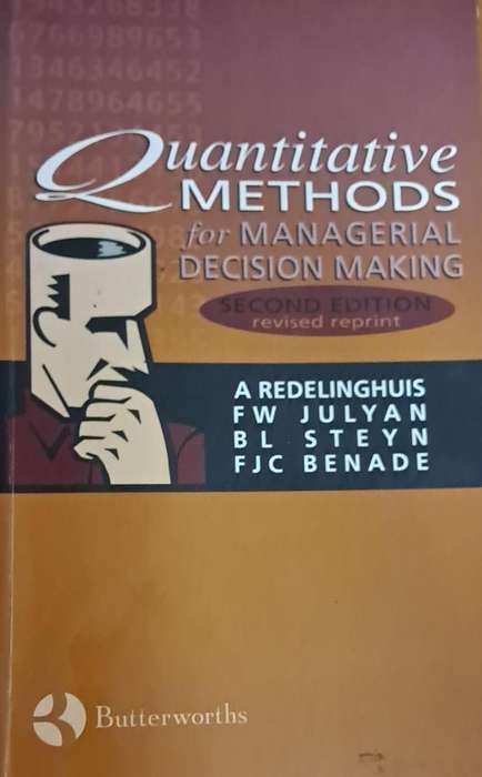 Quantitative methods for man managerial decision making