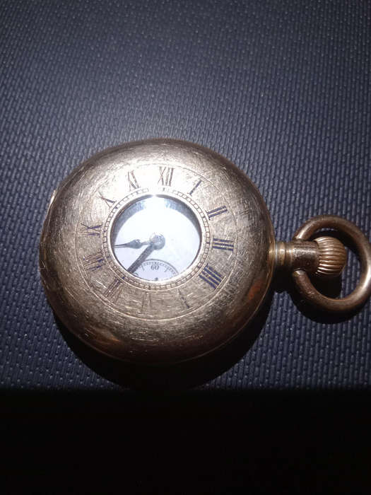 Vintage Dennison Sun Pocket Watch  Gold-Plated | Swiss Movement | Working | 1920s