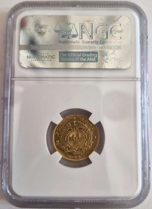 1897 ZAR Kruger Pond + Halfpond Combo NGC Graded AU58