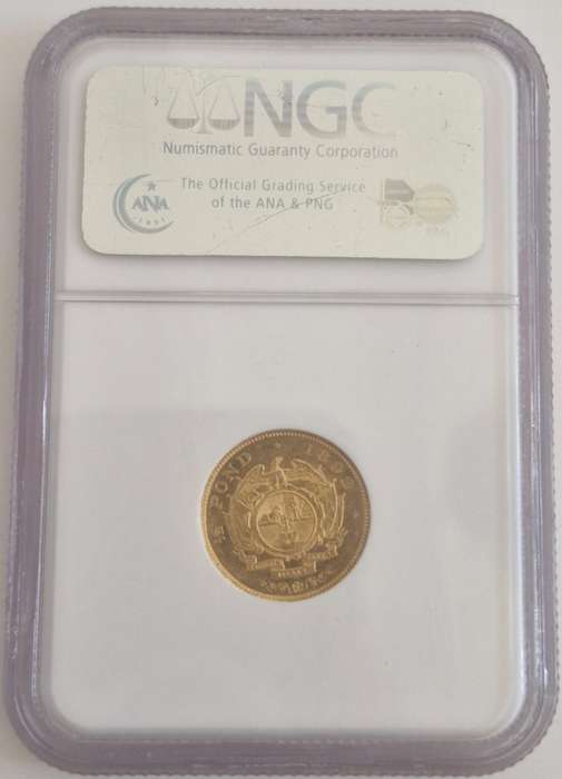 1892 ZAR Kruger Halfpond NGC Graded AU55
