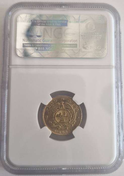 1894 ZAR Kruger Halfpond NGC graded AU