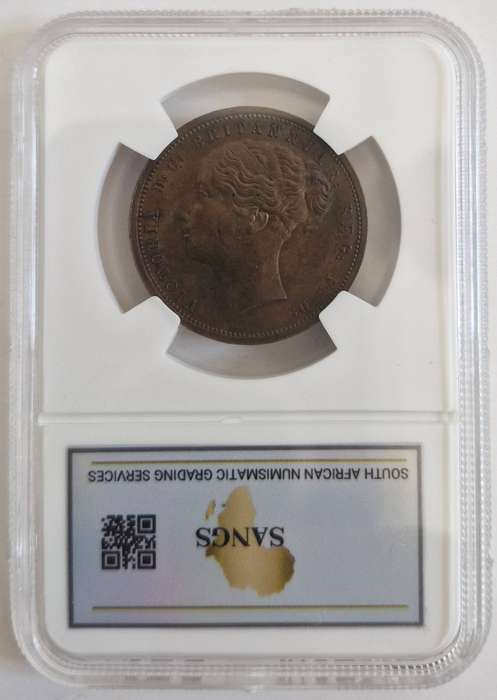 1889 Cape of Good Hope Pattern Penny Graded MS61