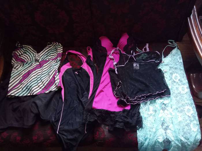Second hand ladies tops, lingerie and swimwear