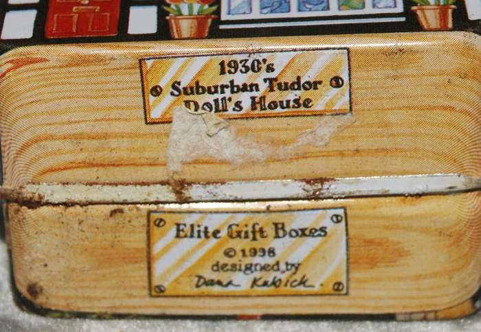 Elite Gift Boxes "1930's Suburban Tudor Doll's House" tin