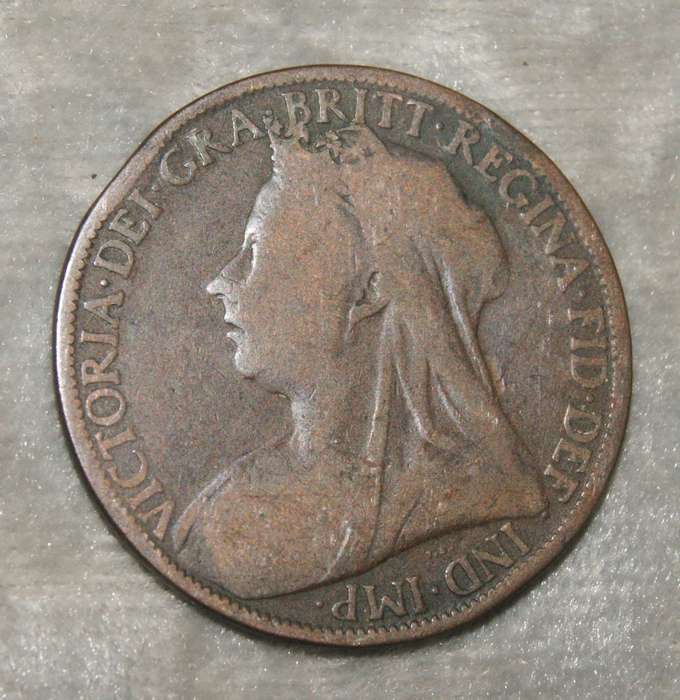 1901 UK one penny
