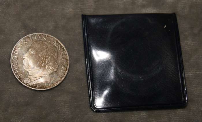 1969 5 Deutsche mark Theodor Fontane (62.5% silver proof coin)