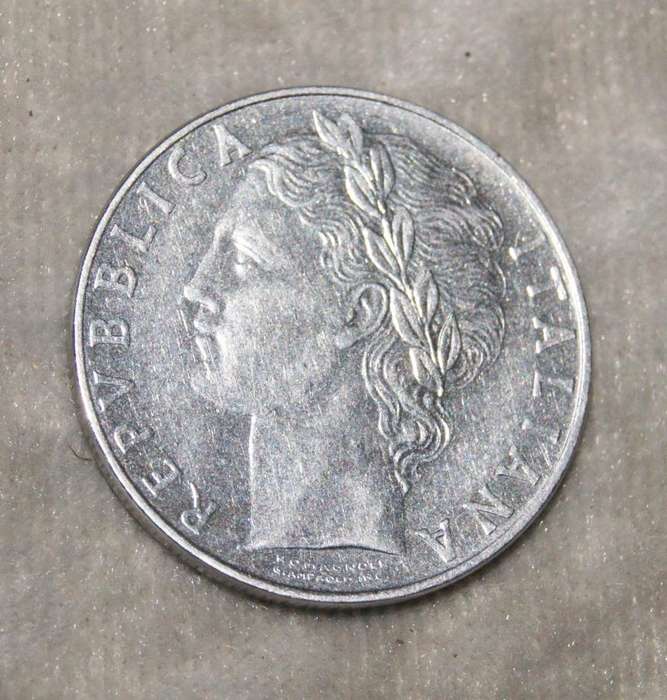 1957 100 Lire Coin UNC