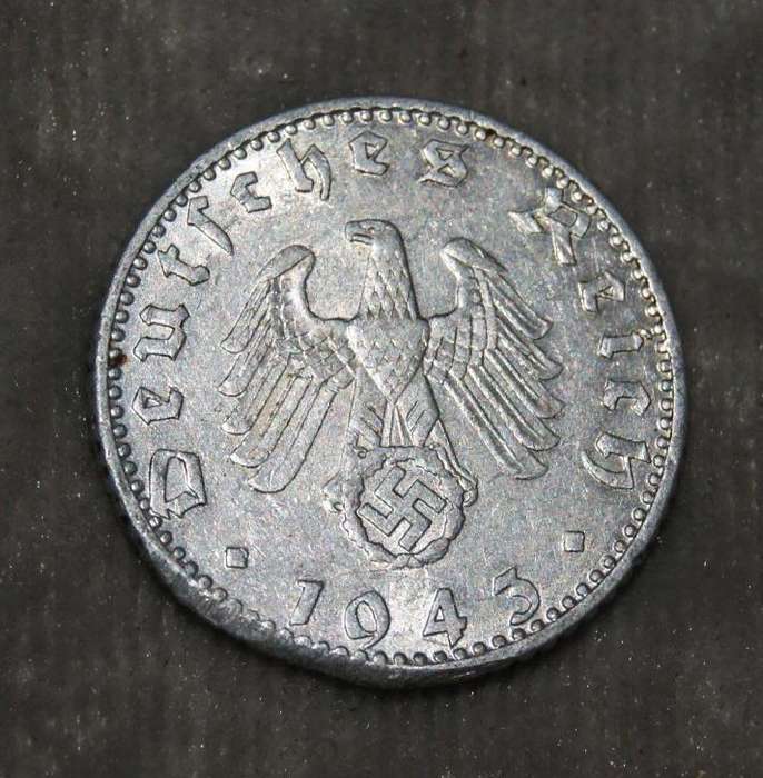 1943 50 Reichspfennig A Mark UNC