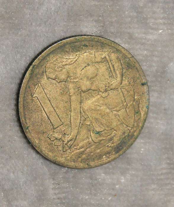1962 Ceskoslovenska Socialisticka Republika 1 Koruna XF-AU