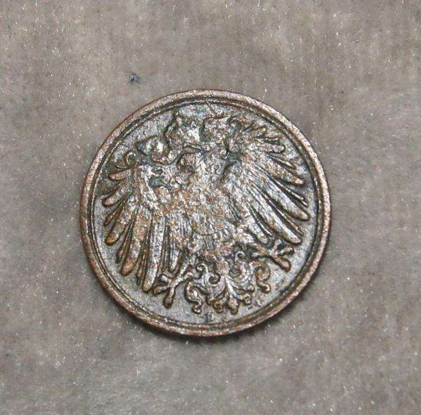 1899 1 Pfennig D mint mark coin