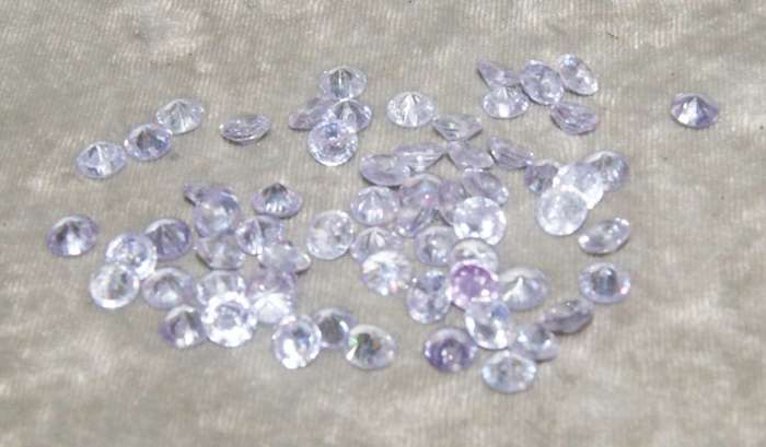 Light Purple 1.2ct gem quality round cut amethyst stones (bid per stone)