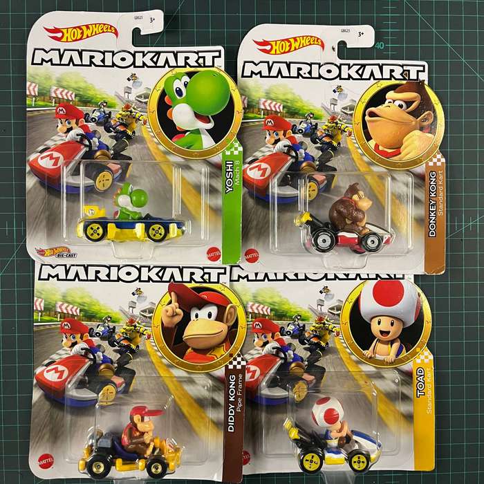 Hot Wheels Bundle: Mario Kart | Lot of 4