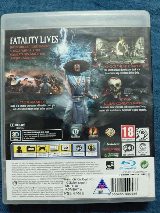 Mortal Kombat PlayStation 3 (PAL)