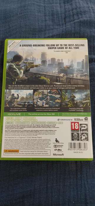 Sniper 2: Ghost Warrior Xbox 360 (PAL)