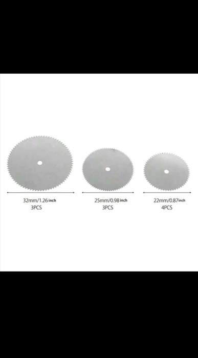 11pc Wood cutting discs