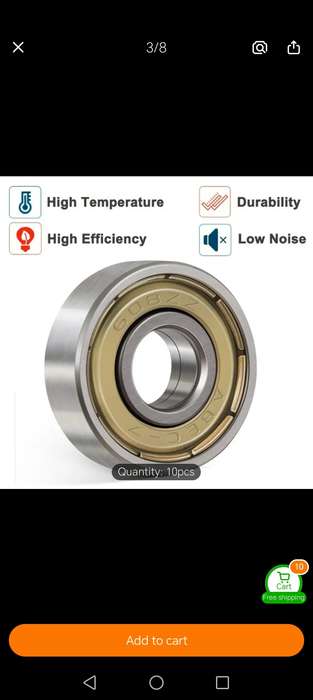 608ZZ Ball Bearings (8x22x7mm)