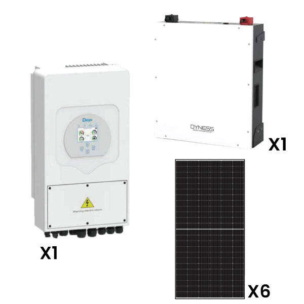 Combo Deal Deye 5kW Solar, Inverter & Battery Combo Deal  1 X Deye 5kW Inverter, 1 X 5kW Dyness Lit