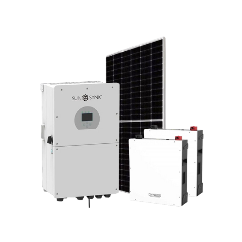 8kva Sunsynk & 2 x 5.1kw Dyness with 12 x 550w Canadian solar panels    Combo