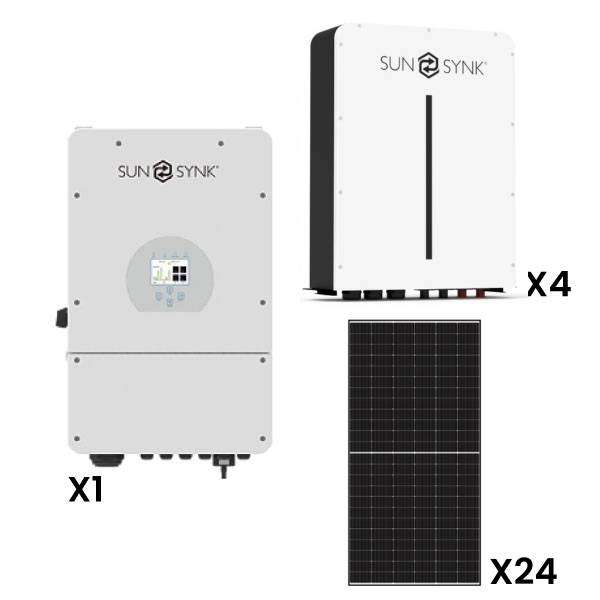 Sunsynk 16kW Solar, Inverter & Battery Combo Deal  1 X Sunsynk 16kW Inverter, 4 X 5kW Sunsynk Lithi