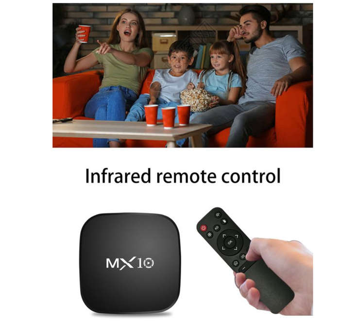 MX10 Smart TV Box - 4K Ultra HD video and High-speed WiFi