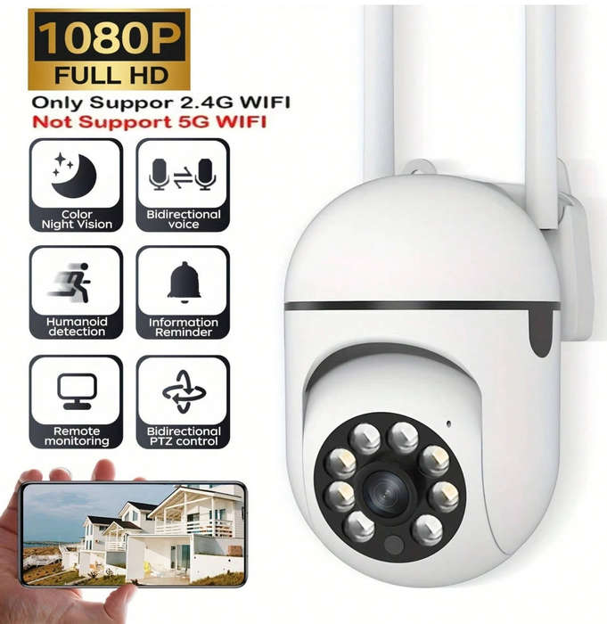 5G WIFI Smart Camera Rotatable Wireless Motion Detector Security Camera