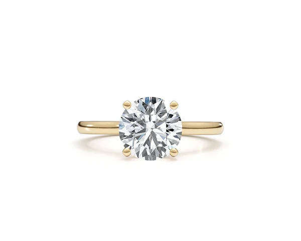 9CT  GOLD LAB GROWN DIAMOND SOLITAIRE RING