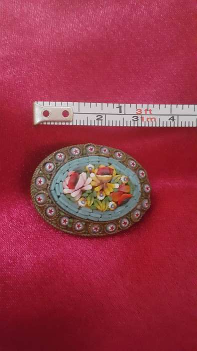 MICRO MOSAIC BROOCH