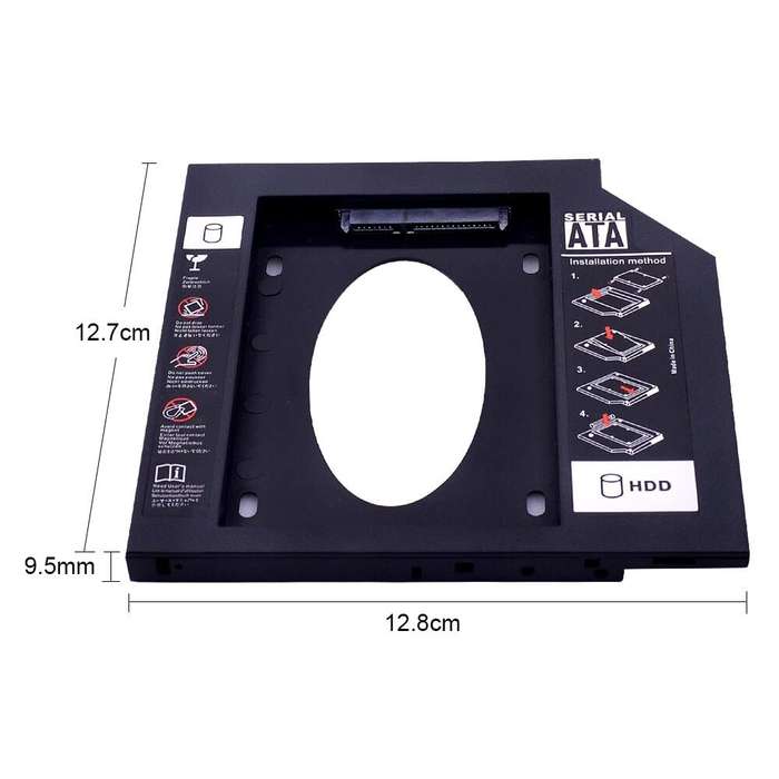SATA 3.0 2nd HDD Caddy 9.5mm 2.5"  Upgrade Your Storage