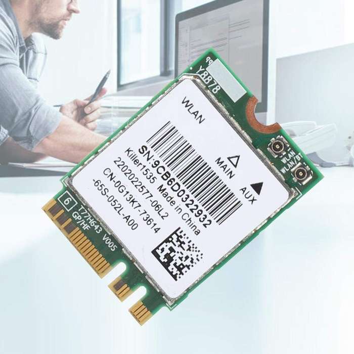 5G 867Mbps Bluetooth 4.1 Network Card  Killer AC 1535 (M.2 NGFF Adapter)
