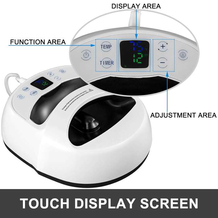 VEVOR 30×25cm Mini Portable Heat Press  1KW, Touchscreen & Vibration Function