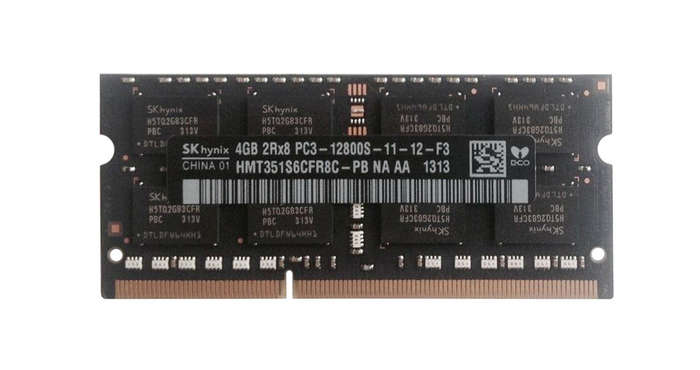 Hynix 4GB DDR3-1600MHz SO-DIMM Laptop RAM  PC3-12800S (Dual Rank)