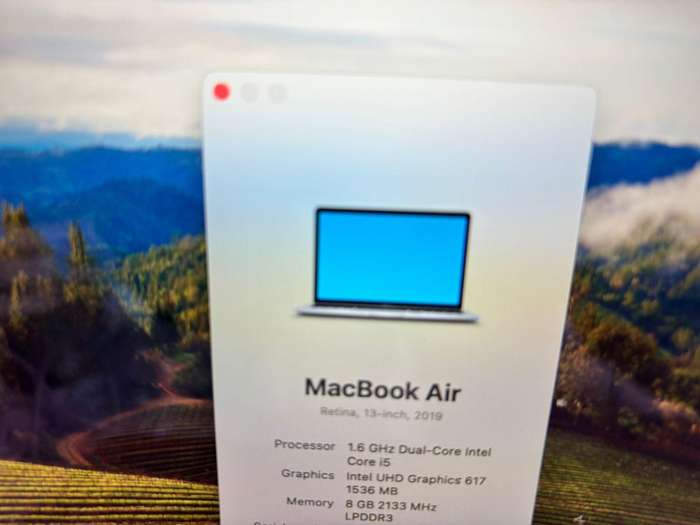 2019 Apple MacBook Air 13" Retina Display | Intel Core i5 | 8GB RAM | 128GB SSD