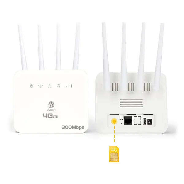  ZONCH B625 4G LTE WiFi Router with 4 Antennas  300Mbps