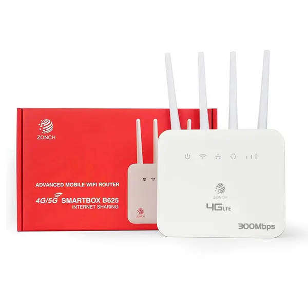  ZONCH B625 4G LTE WiFi Router with 4 Antennas  300Mbps