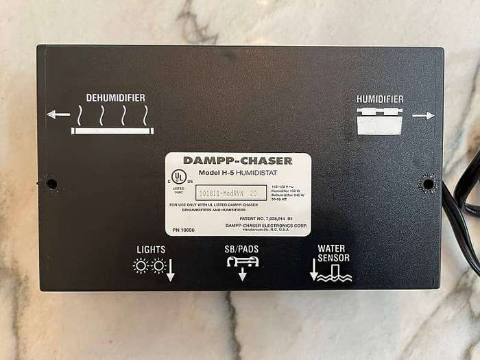  Dampp-Chaser H-5 Humidistat with RODE  Vertical Piano Humidifier Control System