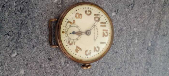 Amazing. EBERHARDT  vintage Trench art  wrist watch.  Not working. Spares and repairs.  See desc.z