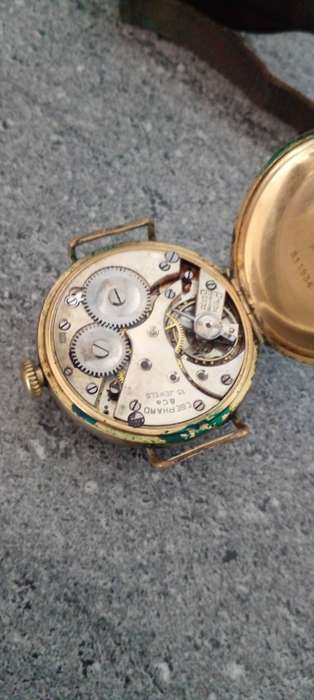 Amazing. EBERHARDT  vintage Trench art  wrist watch.  Not working. Spares and repairs.  See desc.z