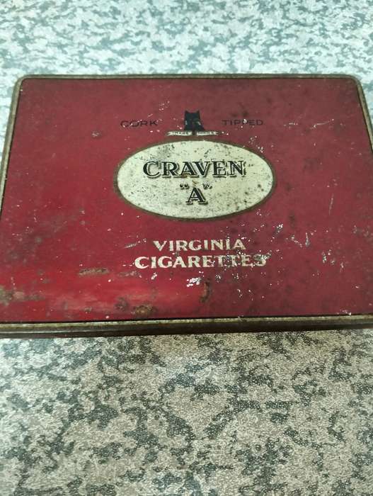 Antique cigarette tins