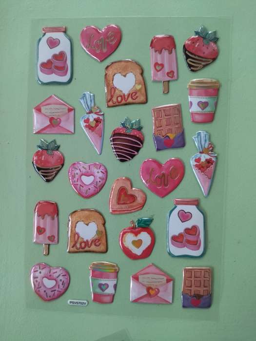 Assorted Food Stickers - Puffy