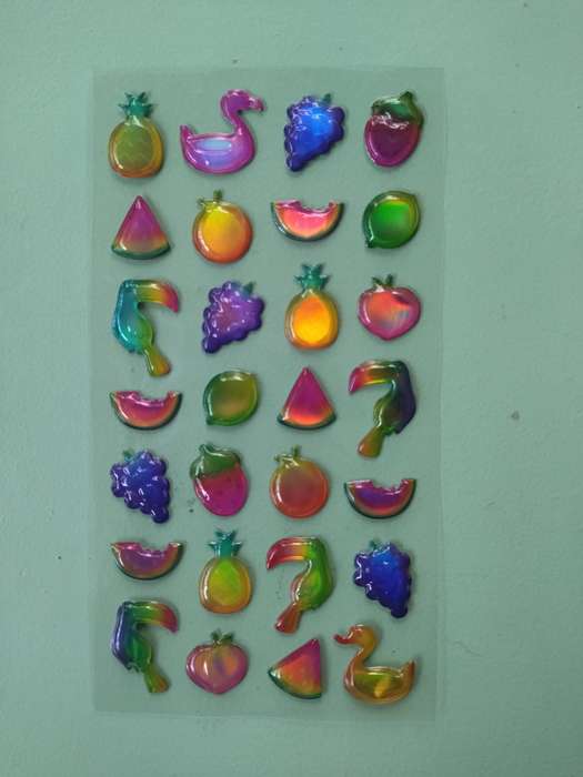 Assorted Food Stickers - Puffy