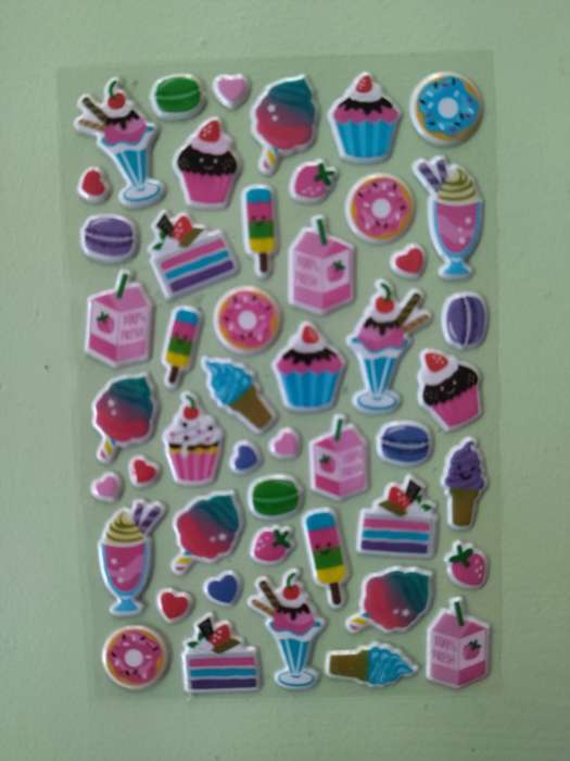 Assorted Food Stickers - Puffy