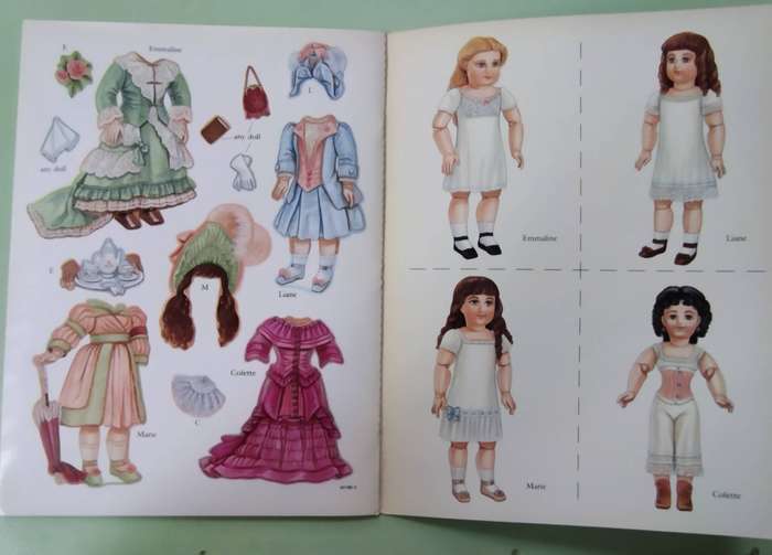 Vintage Juneau Dolls Sticker Paper Dolls by Brenda Sneathen Mattox (1998)