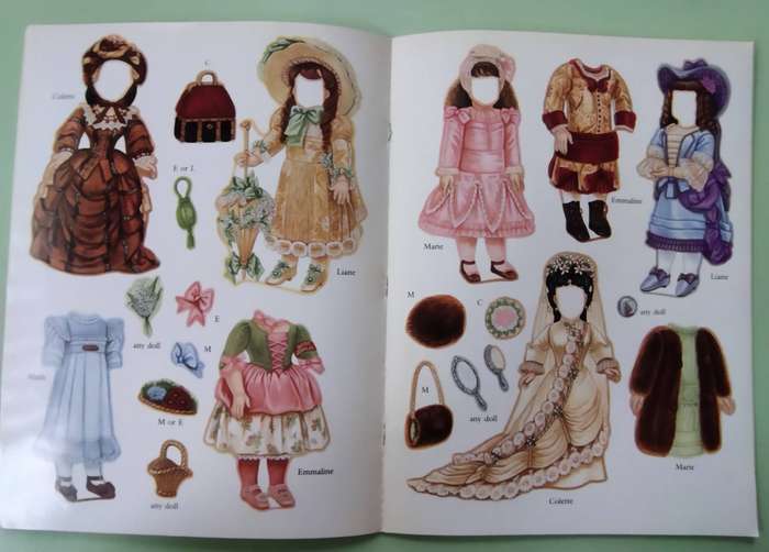 Vintage Juneau Dolls Sticker Paper Dolls by Brenda Sneathen Mattox (1998)