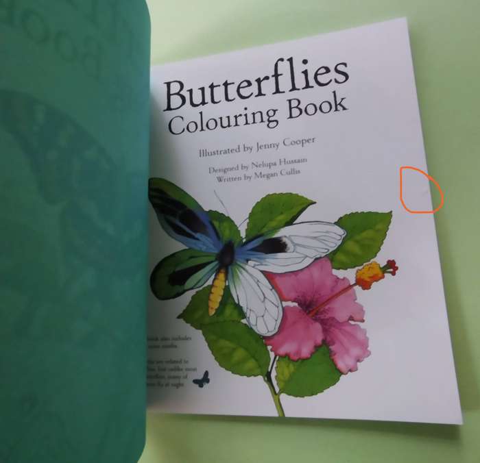 Adult Colouring Book: Butterflies by Megan Cullis